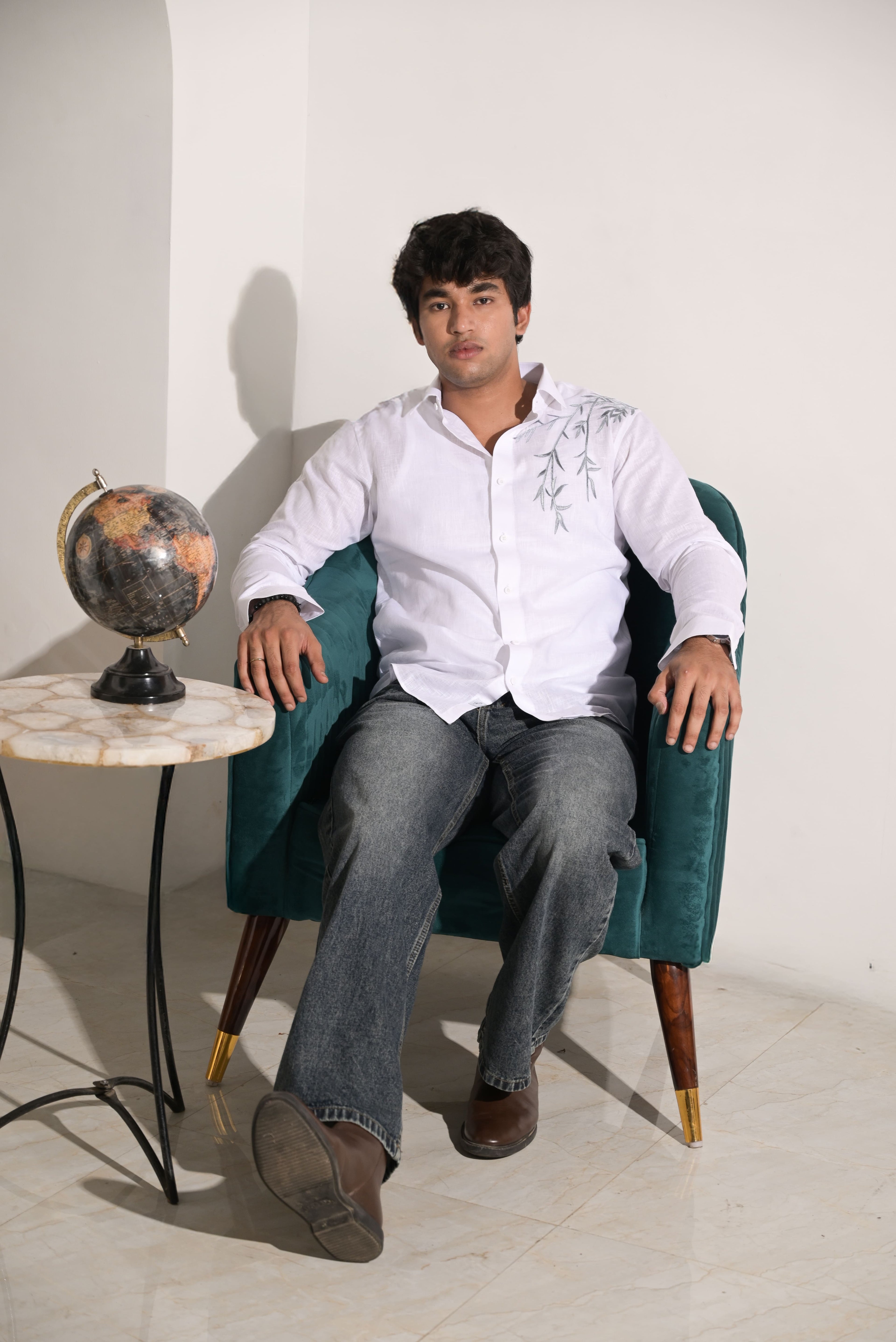 Emerald Weave - The White Shirt - 12