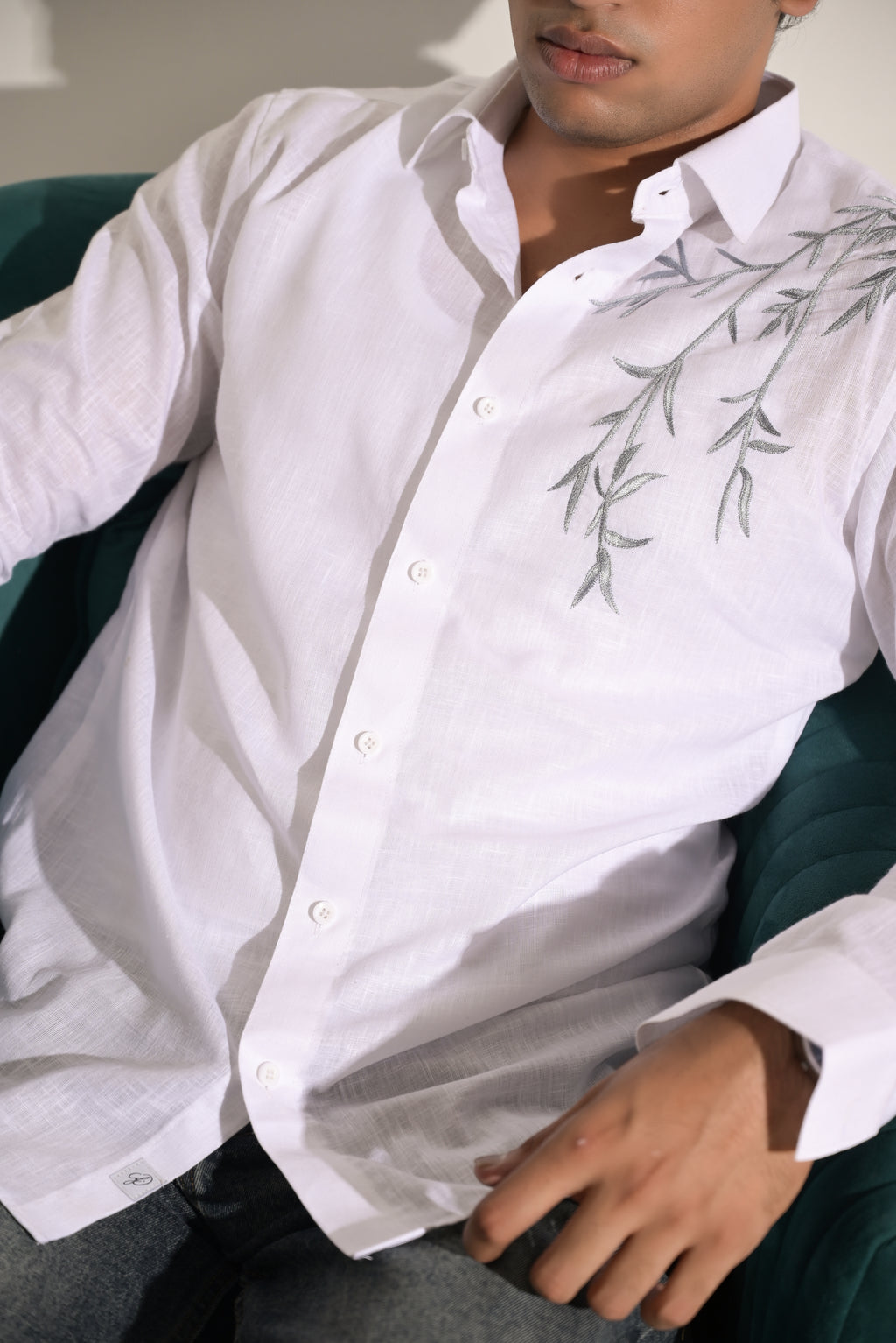 Emerald Weave - The White Shirt - 12